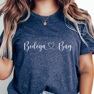 Bodega Bay Shirt, Unisex Softstyle Tee, Bodega Bay TShirt, Minimalistic T-Shirt, Bodega Bay Gift, Northern California Trip