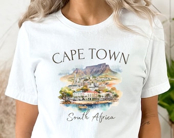 Cape Town Shirt, Cape Town South Africa TShirt, Table Mountain, Cape Town Gift, South Africa Vacation, Cape Town Crewneck, Unisex Soft Tee