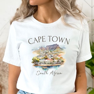 Cape Town Shirt, Cape Town South Africa TShirt, Table Mountain, Cape Town Gift, South Africa Vacation, Cape Town Crewneck, Unisex Soft Tee