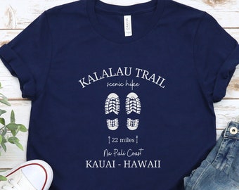 Kalalau Trail Shirt • Graphic Tee • Hiking Gift • Unisex Softstyle T-Shirt • Na Pali Coast Kauai TShirt