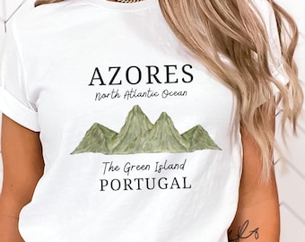 Azores Shirt • Azores Islands Tee • Unisex • Portugal Tshirt • Cozy T-Shirt • Azores Gift • Azores Sweater • Softstyle Graphic Tee