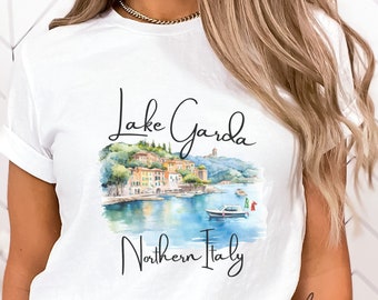 Lake Garda Shirt, Unisex Graphic Tee, Lake Garda T-Shirt, Lago di Garda Vacation, Garda Lake TShirt, Lake Garda Italy, Sirmione
