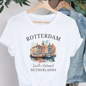 Rotterdam Shirt, Unisex Soft T-Shirt, Rotterdam Netherlands TShirt, Rotterdam T-Shirt, Rotterdam Gift, Rotterdam Crewneck, Rotterdam Trip