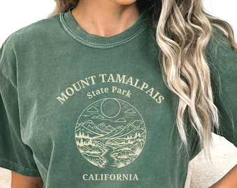 Mount Tamalpais Shirt, Comfort Colors® Tee, Mount Tam Gift, High Desert, California Crewneck, Hiking Climbing Camping Clothes, Marin Ca
