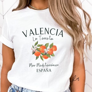 Valencia Spain Shirt, Valencia TShirt, Spain Trip T-Shirt, Valencia Oranges Print, Valencia Souvenir, Spain Travel Gift