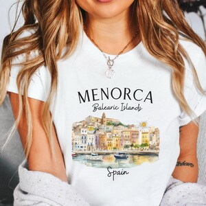 Menorca TShirt, Menorca Spain Shirt, Unisex Soft T-Shirt, Balearic Islands Gift, Minorca Trip Tee, Softstyle Unisex Clothes