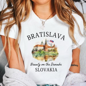 Bratislava Shirt, Bratislava Slovakia TShirt, Unisex Softstyle Tee, Slovakia Travel Gift, Bratislava Souvenir, Bratislava Gift, Europe Trip