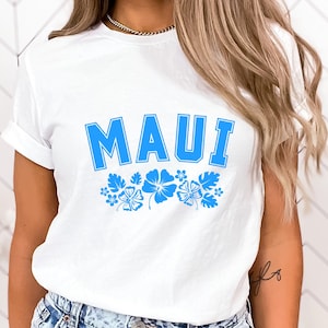 Maui Shirt • Hawaii Flower Tshirt • Cute Hibiscus T-Shirt for Women • Unisex Tee • Aloha Shirt • Softstyle • Hawaii T Shirt • Maui Gift