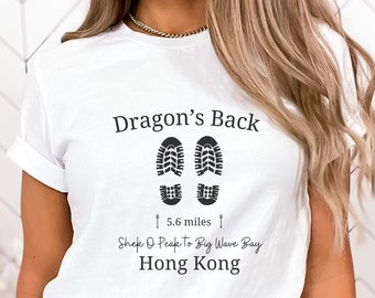 Dragon's Back Shirt, Dragon's Back Trail Tee, Unisex Softstyle, Hong Kong Hiking T-Shirt, Hong Kong Trip Souvenir TShirt, Shek O Peak