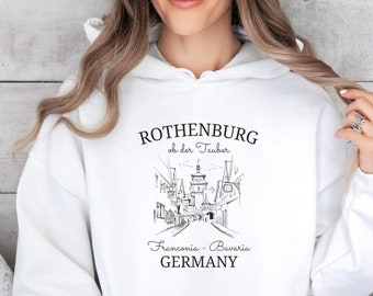 Rothenburg ob der Tauber Hoodie, Unisex Germany Trip Sweater, Germany Clothes, Bavaria Vacation, Rothenburg Gift, Bavaria Travel