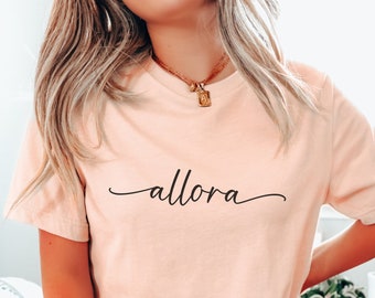 Allora Shirt, Cute Italian TShirt, Travel Italy Gifts, Italian Sayings, Softstyle Italia Tee, Cute Minimalistic T-Shirt, Hello Italy Top