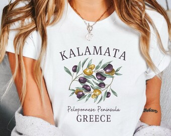 Kalamata TShirt, Kalamata Greece Shirt, Unisex Soft T-Shirt, Kalamata Gift, Kalamata Olives, Peloponnese Travel, Greece Vacation
