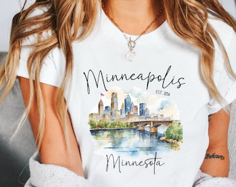 Minneapolis Shirt, Minneapolis TShirt, Minnesota Clothing, Minneapolis Gift, Minneapolis Trip, Minnesota Apparel, Minnesota Crewneck