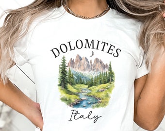 Dolomites Shirt, Dolomites Italy Trip, Dolomites Gift, Italian Mountains, Dolomites TShirt, Dolomites Vacation, Dolomites Travel