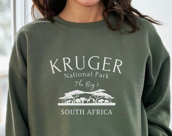 Kruger National Park Sweatshirt, Unisex South Africa Sweater, Kruper Park Gift, Safari Trip, South Africa Vacation, Kruger Park Outfit