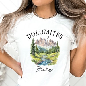 Dolomites Shirt, Dolomites Italy Trip, Dolomites Gift, Italian Mountains, Dolomites TShirt, Dolomites Vacation, Dolomites Travel