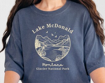 Lake McDonald Shirt, Comfort Colors®, Glacier NP TShirt, Montana Trip, Glacier Park Tee, Glacier Crewneck, Glacier Clothes, Lake Mc Donald