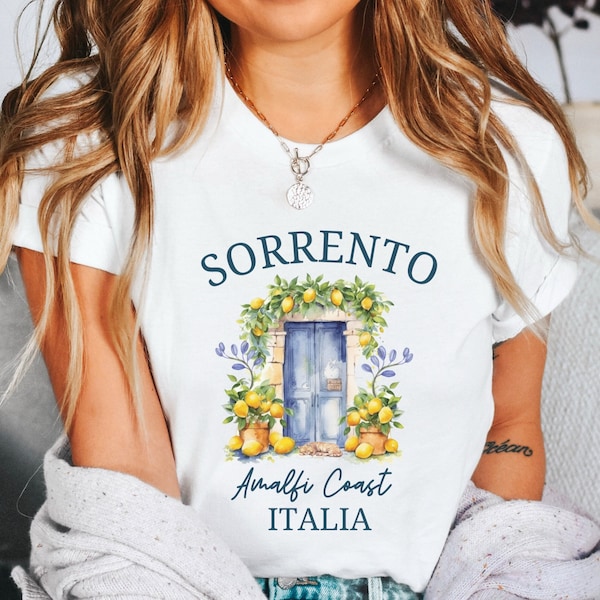 Sorrento TShirt, Sorrento Italy Shirt, Sorrento Lemons, Cute Amalfi Clothes, Amalfi Outfit, Italy Travel Outfit, Amalfi Crewneck