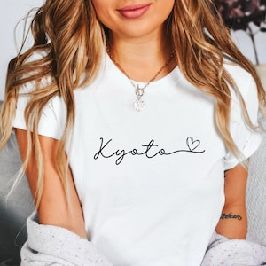 Cute Kyoto Shirt, Kyoto Japan Gift, Minimalistic Clothes, Kyoto Japan Trip Tee, Kyoto Travel Gift, Kyoto Crewneck, Kyoto Souvenir