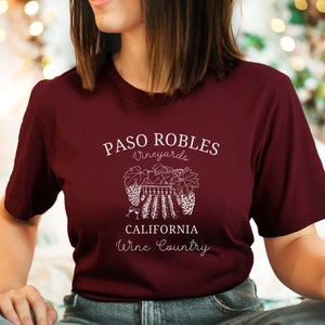 Paso Robles Shirt, Wine Trip, California Wine Country, Paso Robles Gift, Wine Tasting, Vintage Style, Vineyard Crewneck, Paso Robles Ca