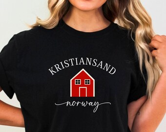 Kristiansand Norway Shirt, Kristiansand Gift, Unisex Norway TShirt, Norway Cruise, Kristiansand Souvenir, Softstyle Tee, Kristiansand TShirt