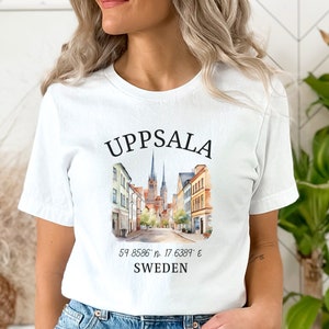 Uppsala Shirt, Uppsala Sweden Trip, Uppsala Gift, Sweden Crewneck, Unisex Soft Tee, Uppsala Souvenir, Sweden Travel, Sweden Outfit