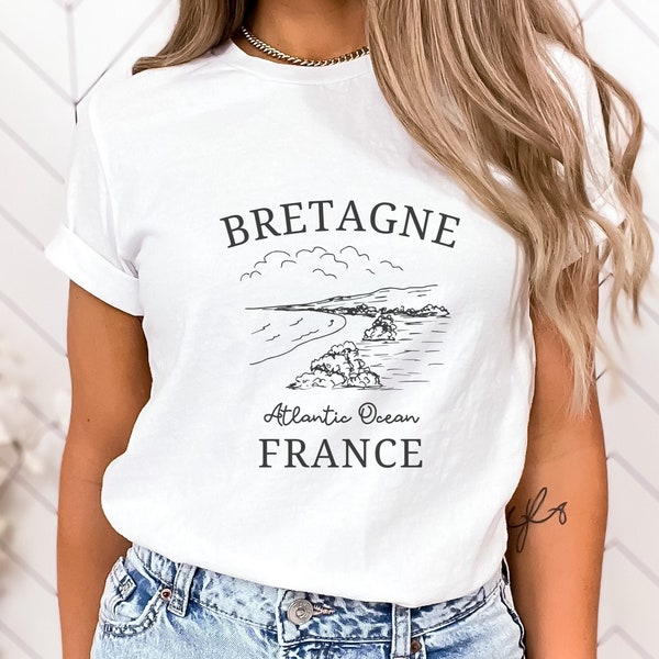 Bretagne Shirt, Brittany TShirt, Unisex Softstyle Tee, French Coastline, Cute Bretagne France T-Shirt, Bretagne Souvenir, Brittany Gift