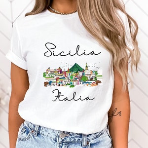 Sicily Shirt • Sicilia Italia Tshirt • Sicily T-Shirt • Palermo Graphic Unisex Tee • Cabin Crew • Softstyle Shirt for Women • Sicily Gift