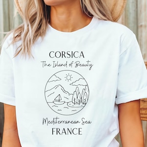 Corsica Shirt • Corsica Island TShirt • Softstyle Tee • Cute Corsica T-Shirt • Corsica Vacation Souvenir • Corsica France Gift