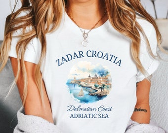 Zadar Shirt, Unisex Soft T-Shirt, Zadar Croatia TShirt, Zadar Travel Gift, Croatia Souvenir, Croatia Crewneck, Croatia Vacation