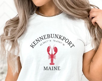 Kennebunkport Shirt, Maine Trip, Kennebunkport TShirt, Maine Clothes, Maine Vacation, Unisex Kennebunkport Tee, Lobster Graphic