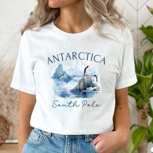 Antarctica Shirt, Antarctica Cruise, Penguin Gift, Antarctica Travel, Unisex Soft Tee, Antarctica Souvenir, Antarctica Tshirt