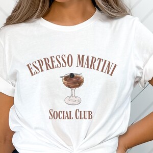 Espresso Martini Shirt, Espresso Martini Club TShirt, Unisex Softstyle Tee, Cocktail T-Shirt, Happy Hour Clothes, Espresso Martini Gift