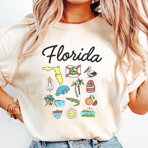 Florida Shirt, Comfort Colors® Tee, Florida Beach Outfit, Florida Crewneck, Florida Retro, Hippie Boho, Florida Lover, Key West, Orlando