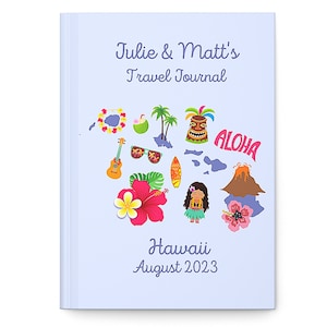 Custom Hawaii Travel Journal, Hawaii Vacation, Personalized Hawaii Trip Planner, Hawaii Sketchbook, Custom Hawaii Memory Book