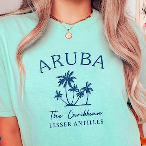 Aruba Shirt, Caribbean Comfort Colors® Tee, Aruba Island Gift, Beach Tee, Honeymoon Outfit, Caribbean Cruise, Aruba Vacation, Aruba Trip