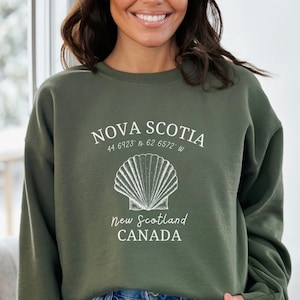 Nova Scotia Sweatshirt, Unisex Nova Scotia Sweater, New Scotland Canada, New Scotland Gift, Canada Travel, Nova Scotia Clothes