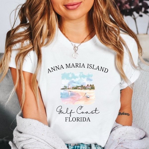 Anna Maria Island Shirt, Florida Beach TShirt, Unisex Softstyle Tee, Florida Vacation, Bradenton Florida Gift, Anna Maria Island FL Trip