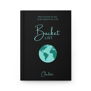 Personalized Travel Bucket List, Custom Wishlist, Things I Want To Do Notebook, Personalized Trip Planner, Travel Goals Book