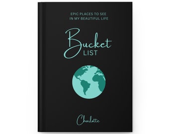 Personalized Travel Bucket List, Custom Wishlist, Things I Want To Do Notebook, Personalized Trip Planner, Travel Goals Book