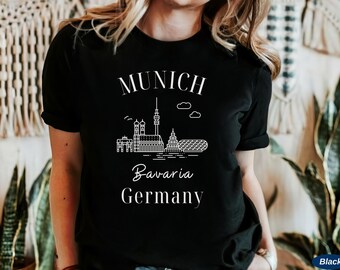 Munich Shirt • Munich Bavaria T-shirt • Munich Skyline