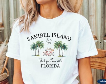 Sanibel Island Shirt, Florida Beach TShirt, Unisex Softstyle Tee, Florida Vacation, Sanibel Florida Gift, Sanibel Island FL Trip