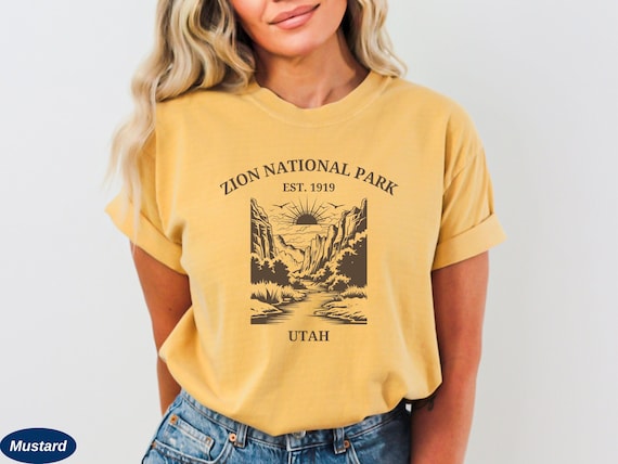 Zion National Park Shirt Utah Retro Vintage Hiking Gift Zion National Park Shirt Utah Retro Vintage Hiking Gift
