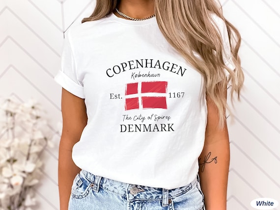 Denmark Flag T-Shirt | Danish Flag Tee Denmark Flag T-Shirt | Danish Flag Tee