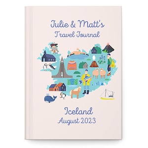 Iceland Travel Journal • Custom Vacation Notebook • Personalized Trip Planner • Iceland Map Sketchbook • Custom Vacation Diary • Memory Book
