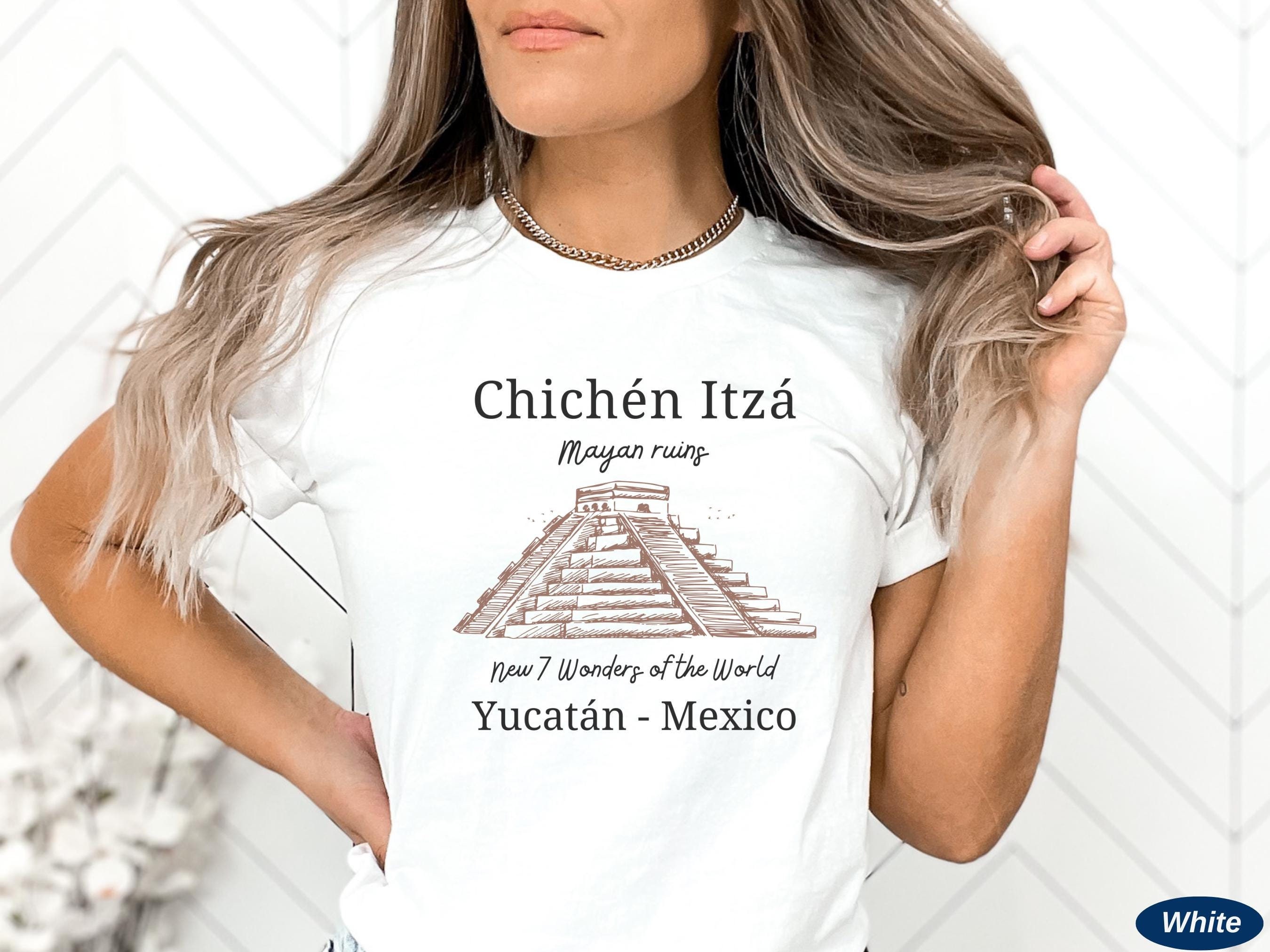 Camiseta Chichén Itzá, Ruinas Mayas, Yucatán, Camiseta Unisex Softstyle, México, Regalo Chichen Itza, Playa del Carmen, Cancún
