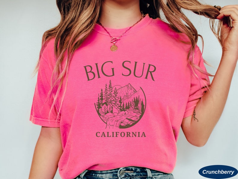 Big Sur Shirt, Comfort Colors® Tee, Big Sur Tshirt, California Crewneck ...