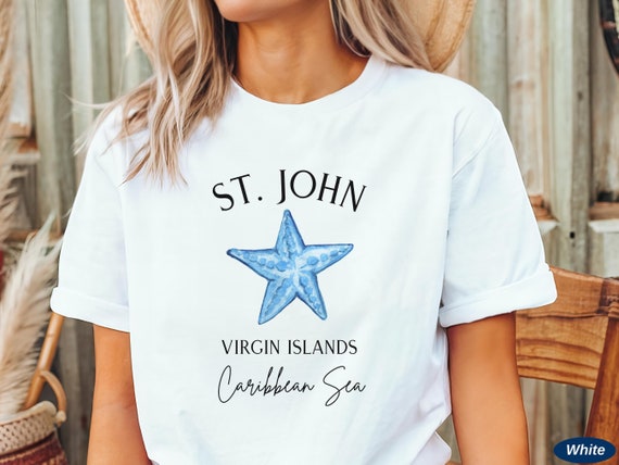 Saint John T Shirt Beach Men Women Youth Ocean Usvi Tshirt Saint John T Shirt Beach Men Women Youth Ocean Usvi Tshirt