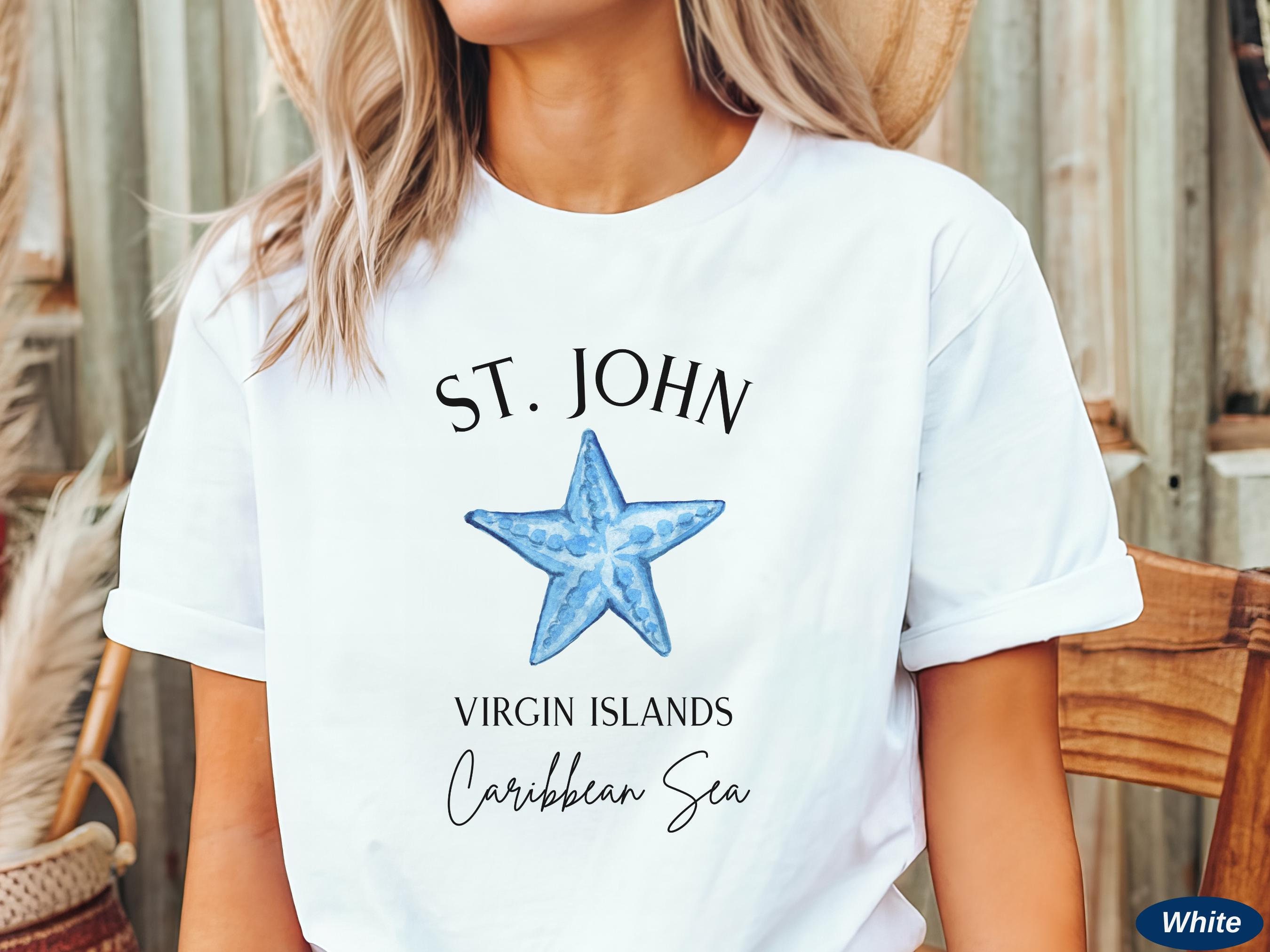 Saint John T Shirt Beach Men Women Youth Ocean Usvi Tshirt Saint John T Shirt Beach Men Women Youth Ocean Usvi Tshirt