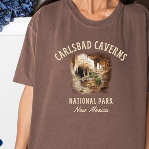 T-shirt Carlsbad Caverns Homme - Noir, Taille M (coupe Slim) - Souvenir De Voyage Occasion (très Bon état)
